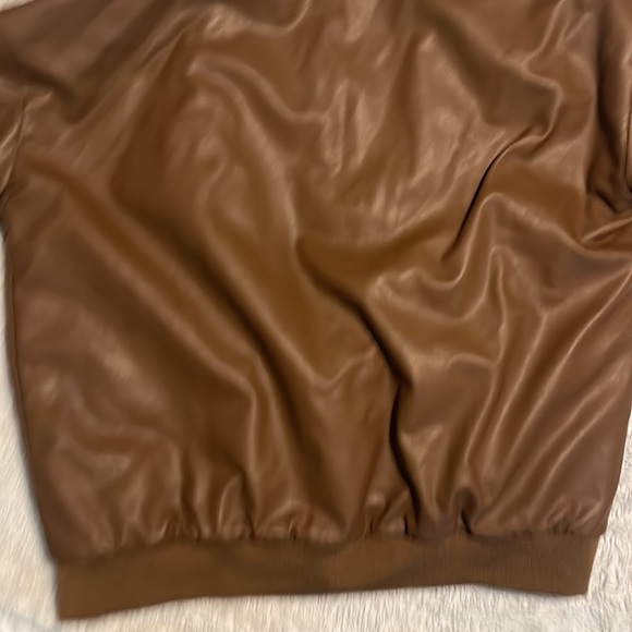 edikted chocolate brown leather jacket - Picture 7 of 7